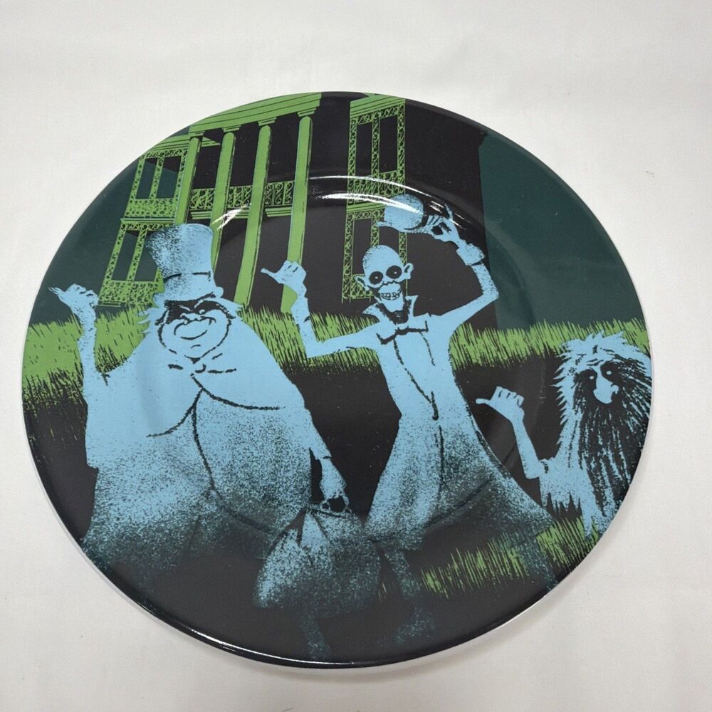 Haunted Mansion Disney Attraction Poster 7" Ceramic Plate NEW